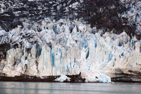 Foto de Glaciar Hubbard; el glaciar de marea más largo de Alaska; Parque Nacional Saint Elias; bahía de desencanto; Alaska; Estados Unidos de América - Imagen libre de derechos