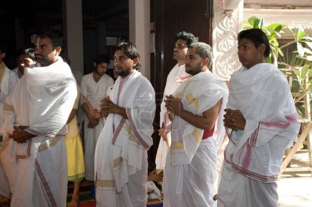 Photo for Gurukul students of maluk peeth, mathura, uttar pradesh, india, asia - Royalty Free Image