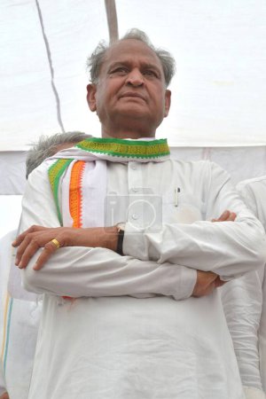 Téléchargez les photos : Ancien ministre en chef du rajasthan, ashok gehlot, Inde, Asie - en image libre de droit