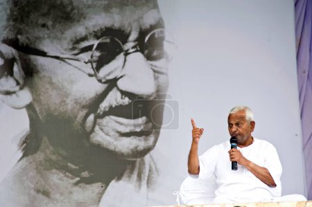 Photo for Anna Hazare fast at Ramlila Maidan new delhi India Asia - Royalty Free Image