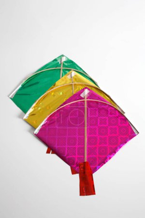 Colourful kites on makar sankranti festival