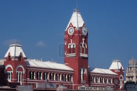 Photo for View of Chennai Central railway station, Chennai, Tamil Nadu, India, Asia - Royalty Free Image