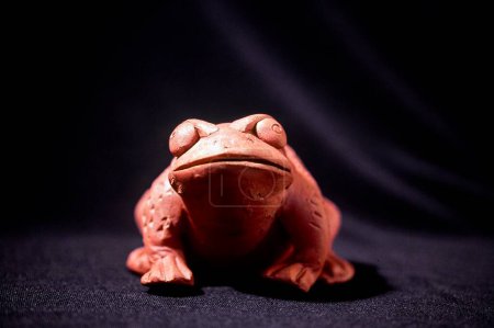 terracotta frog statue rajasthan, India, Asia