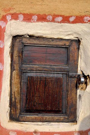 Photo for Small almirah with wooden door Bikaner Rajasthan India Asia - Royalty Free Image