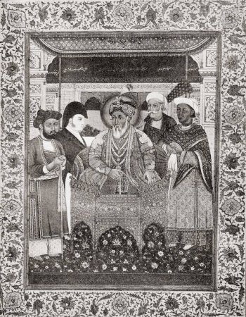 Téléchargez les photos : Vieille photo vintage de Akbar Shah II - en image libre de droit