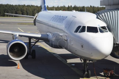 Téléchargez les photos : Transport aérien, Aéronefs Finnair atterri, Aéroport d'Helsinki Vantaa, Finlande, Pays scandinaves, Europe du Nord - en image libre de droit