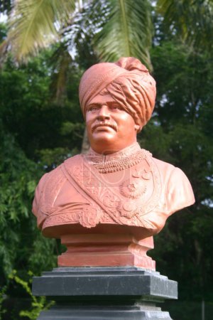 Statue ofshri shahu maharaj ; Kolhapur ; Maharashtra ; India