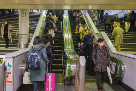 Photo for Passengers, shinagawa station, tokyo, japan - Royalty Free Image