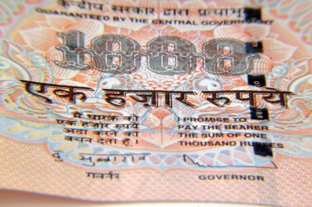 Foto de Concept of Indian Currency one thousand rupee note - Imagen libre de derechos