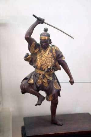 Kampf gegen Samurai im Vadodara-Museum Gujarat Indien Asien