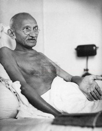 Photo for Mahatma Gandhi at Birla House ; Mumbai ; August 1942 ; India - Royalty Free Image