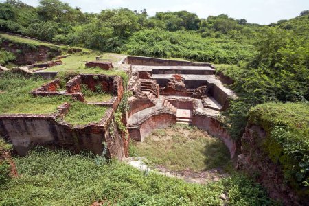 Bhita-Ruinen in der Nähe des Flusses Yamuna, Uttar Pradesh, Indien, Asien