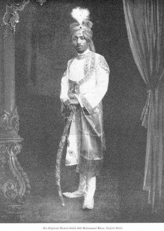 Photo for Princes of India, His Highness Nawab Sahib Sidi Muhammad Khan, Janjira State Murud Janjira, Raigad district, Maharashtra, India - Royalty Free Image