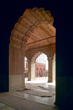 Téléchargez les photos : Jama Masjid, vieille mosquée indienne, 1658 A.D. Vieux Delhi, Inde - en image libre de droit