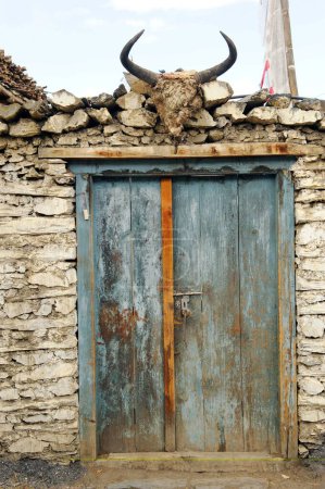 Wooden door , Jharkot , Nepal