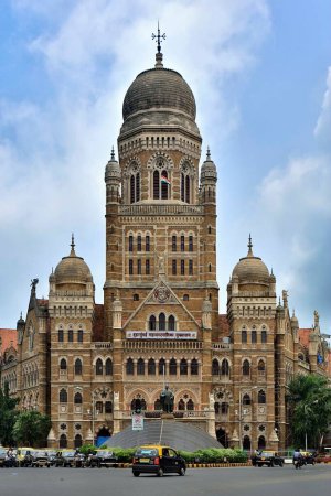 Photo for Brihanmumbai municipal corporation building, mumbai, Maharashtra, india, Asia - Royalty Free Image