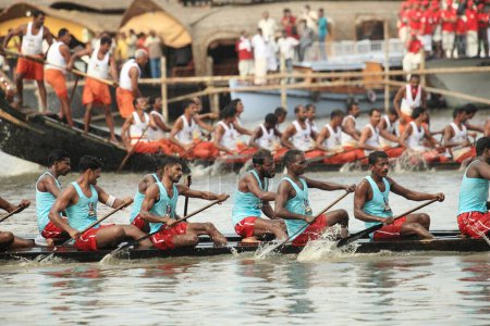 Photo for Snake boat race on punnamada lake ; Alleppey ; Alappuzha ; Kerala ; India NOMR - Royalty Free Image