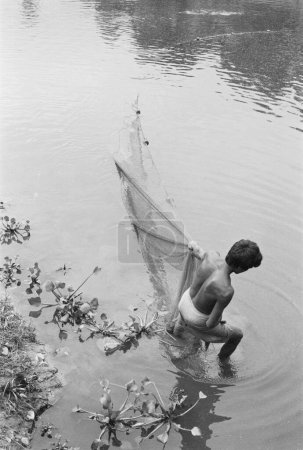 Photo for Fishermen in lower Subansiri district, Arunachal Pradesh, India 1982 - Royalty Free Image