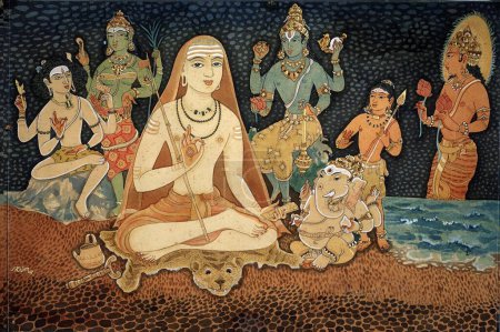 Foto de Hinduismo, arte academia himalaya, religión, espiritualidad, artistas s. rajam, sannyasin, monje, sadhu, santo, asceta, swami, mudra, adi shankara, smarta, vishnu, shiva, surya, shakti, murugan, skanda, kumara, kartikkeya, ganesha - Imagen libre de derechos