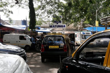Photo for Matunga railway station, Mumbai, Maharashtra, India, Asia - Royalty Free Image