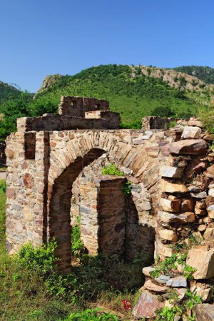 Ruin fort , Bhangarh , Rajasthan , India