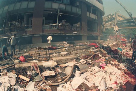 Photo for Mumbai Bomb Blast 93 in Bombay Stock Exchange , Bombay Mumbai , Maharashtra , India - Royalty Free Image