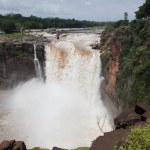 Waterfall in gokak, karnataka, india, asia