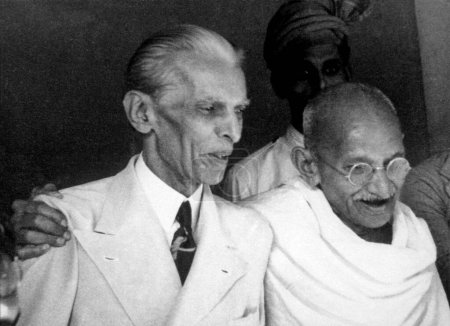 Téléchargez les photos : Mahatma gandhi rencontre avec muhammad ali jinnah à Bombay au maharashtra Inde - en image libre de droit