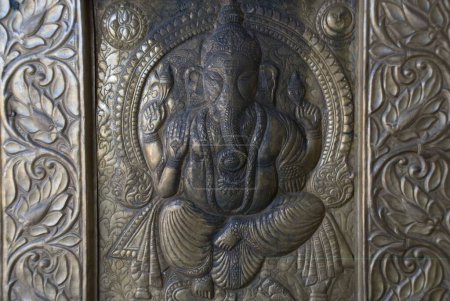 Téléchargez les photos : Idole du seigneur Ganesh ; Kalpa ; Himachal Pradesh ; Inde - en image libre de droit