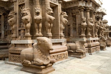Kailasanatha Tempel in, Kanchipuram, Kancheepuram, Tamil Nadu, Indien