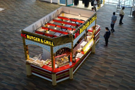 Foto de Restaurante Burger and Grill, Aeropuerto Internacional de Phuket, Tailandia, Asia - Imagen libre de derechos