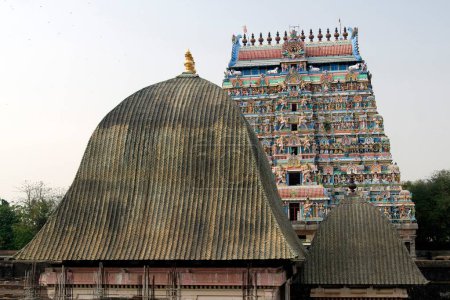 Gold roof of Chidambaram Nataraja temple ; Chidambaram ; Tamil Nadu ; India