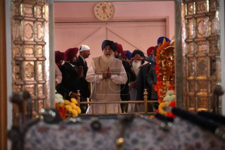 Foto de Prakash Singh Badal Primer Ministro de Punjab, India - Imagen libre de derechos