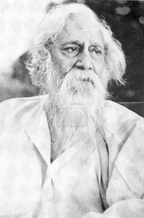 Téléchargez les photos : Poète indien, rabindranath tagore, Inde, asie, 1935 - en image libre de droit
