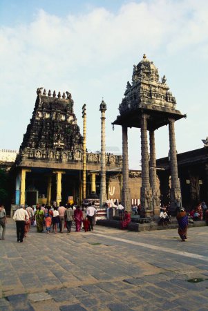 Téléchargez les photos : Dévoilés au temple Vishnu Kashi, Kanchipuram, Tamil Nadu, Inde - en image libre de droit
