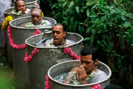Photo for Priests neck deep water Mumbai Maharashtra India Asia - Royalty Free Image