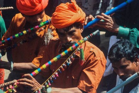 Téléchargez les photos : Festival Kavant holi, chhota udaipur, gujarat, Inde, asie - en image libre de droit