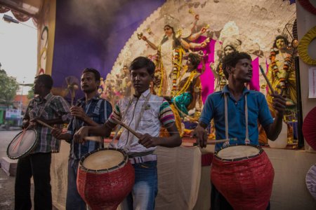 Foto de Durga festival en kolkata, bengala occidental, india, asia - Imagen libre de derechos