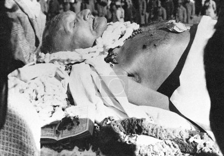 Photo for The death bed of Mahatma Gandhi, January 31, 1948 - Royalty Free Image