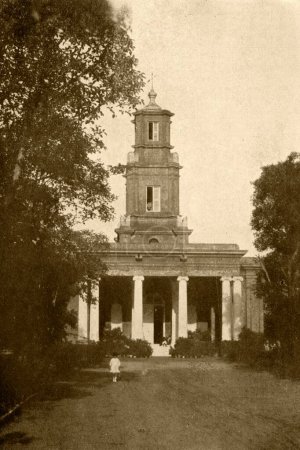 Photo for Old vintage 1900s photo Holy Trinity Church, Bangalore, Bengaluru, Karnataka, India, Asia - Royalty Free Image