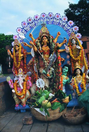 Photo for Goddess durga statue festival, kolkata, west bengal, india, asia - Royalty Free Image