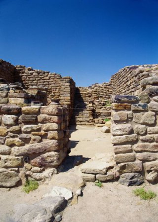 Téléchargez les photos : Civilisation de la vallée de l'Indus Harappan site 3500 avant JC, Dholavira, Gujarat, Inde - en image libre de droit