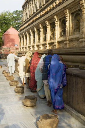 Foto de Templo Mahabodhi; Bodhgaya; Bihar; India - Imagen libre de derechos