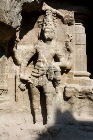 Téléchargez les photos : Sculptures sur kailasa temple, aurangabad, maharashtra, Inde, Asie - en image libre de droit