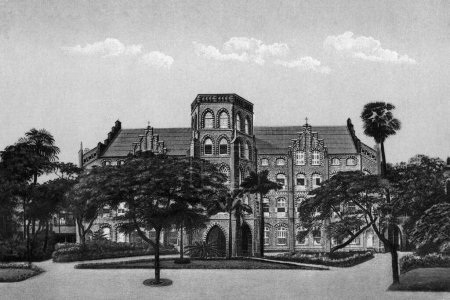 Photo for Old vintage photo of st mary high school mumbai maharashtra India - Royalty Free Image
