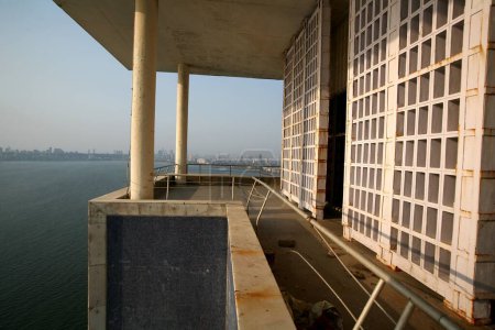 En la parte superior del edificio Air India en Nariman Point; Bombay Mumbai; Maharashtra; India