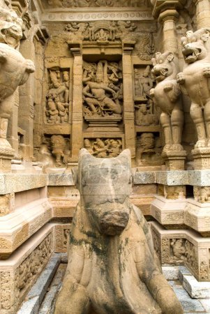 Foto de Templo de Kailasanatha en areniscas construido por el rey de Pallava Narasimhavarman & hijo Mahendra ocho siglos en Kanchipuram; Tamil Nadu; India - Imagen libre de derechos
