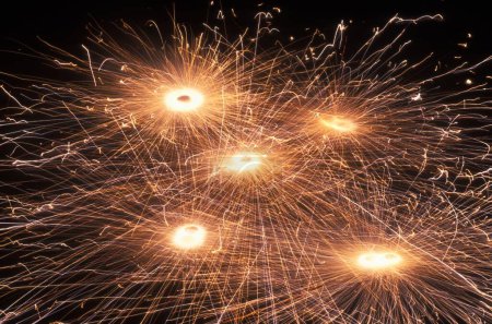 Photo for Diwali festival fireworks in India - Royalty Free Image