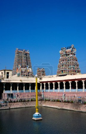 Téléchargez les photos : Temple Meenakshi et Kalyani, Madurai, Tamil Nadu, Inde - en image libre de droit