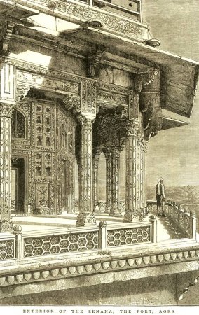 Photo for Exterior of Zenana, the fort, Agra, Uttar Pradesh, India - Royalty Free Image